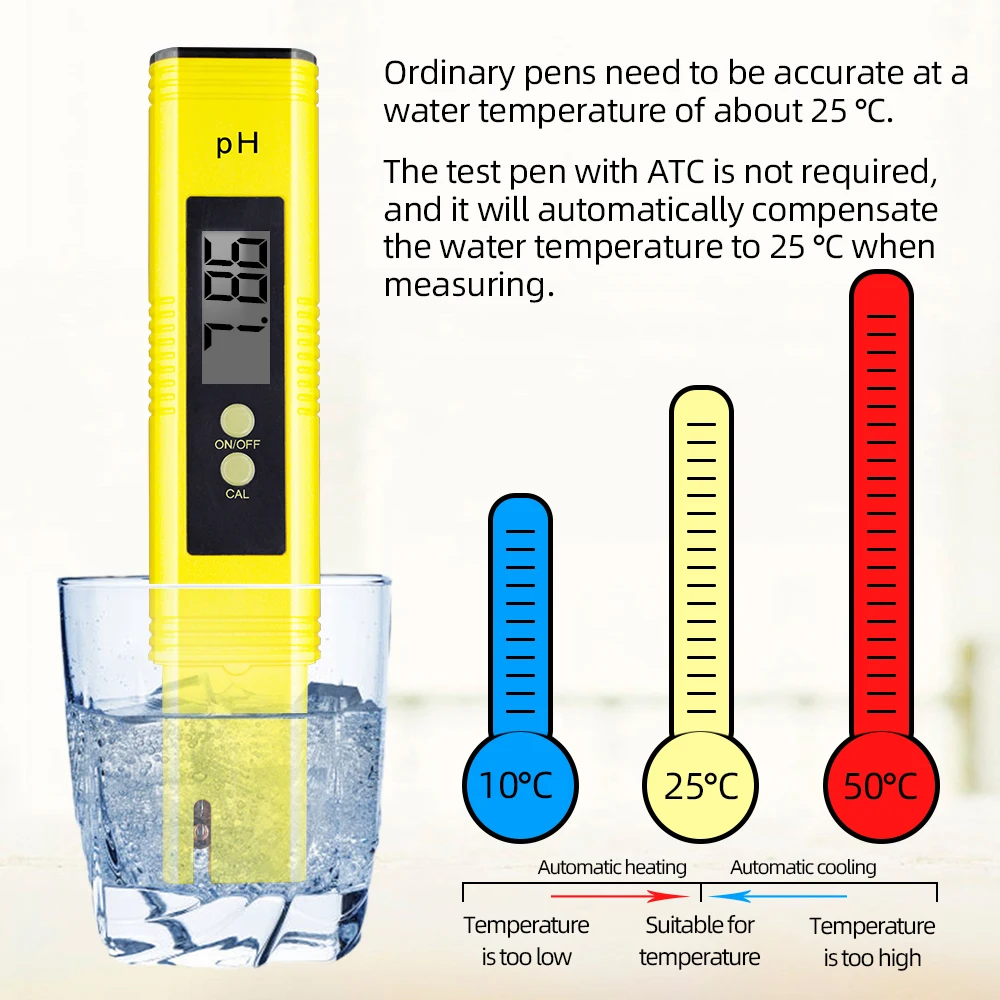 TDS метр тестер для Тестеры качества воды, 3-в-1(TDS, EC, Температура), 0-9990 ppm+ цифровой прибор для измерения уровня pH и тестер 0-14 рН питьевой 40% off