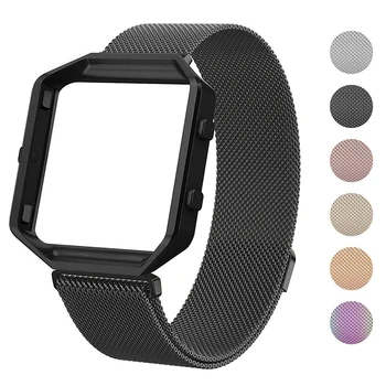 

For Fitbit Blaze Band Milanese Magnetic Watch Band Strap Bracelet Protective Frame For Fitbit Blaze Band Smart Watch Accessories