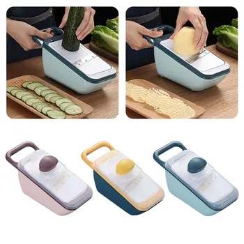 

Kitchen Tool Stainless Steel Blade Chopper Multi-Function Vegetable Fruit Cutter Potato Slicer Chips Carrot Grater