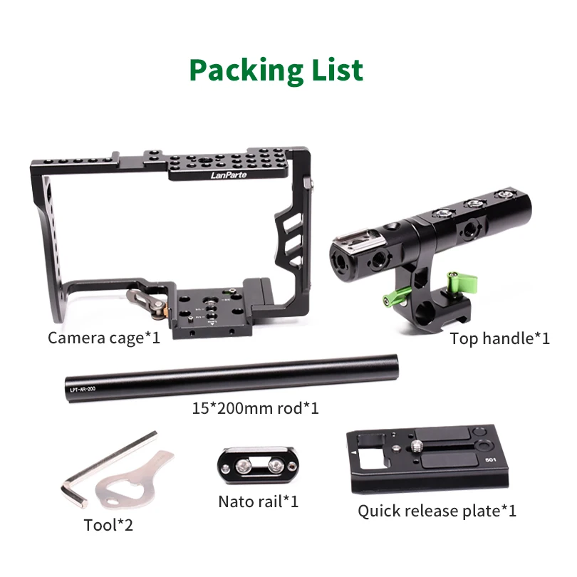 Lanparte universal camera cage for miroless camera