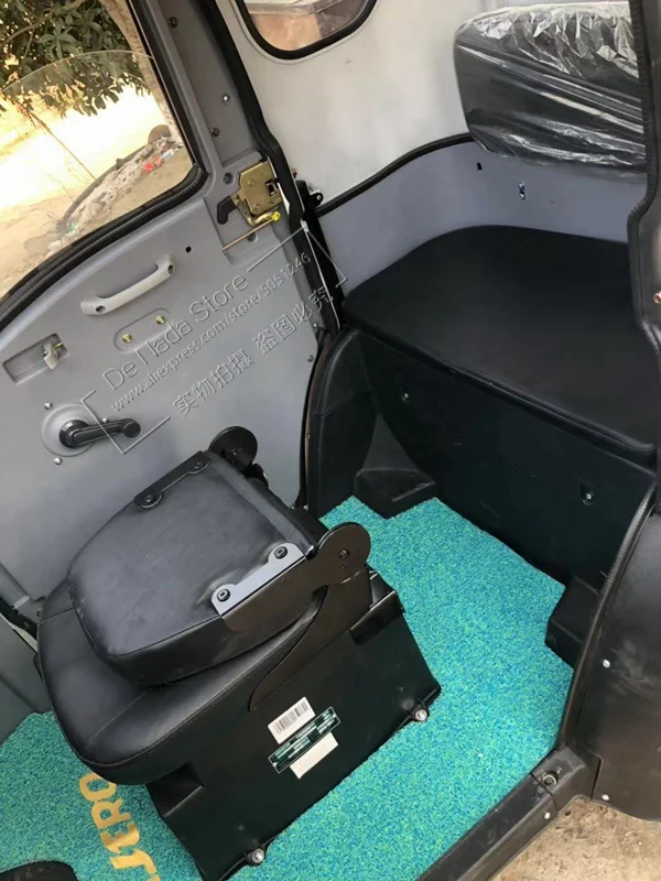 inside of small white car 1