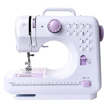 

Mini 12 Stitches Sewing Machine Household Multifunction Double Thread And Speed Free-arm Electric Sewing Machine