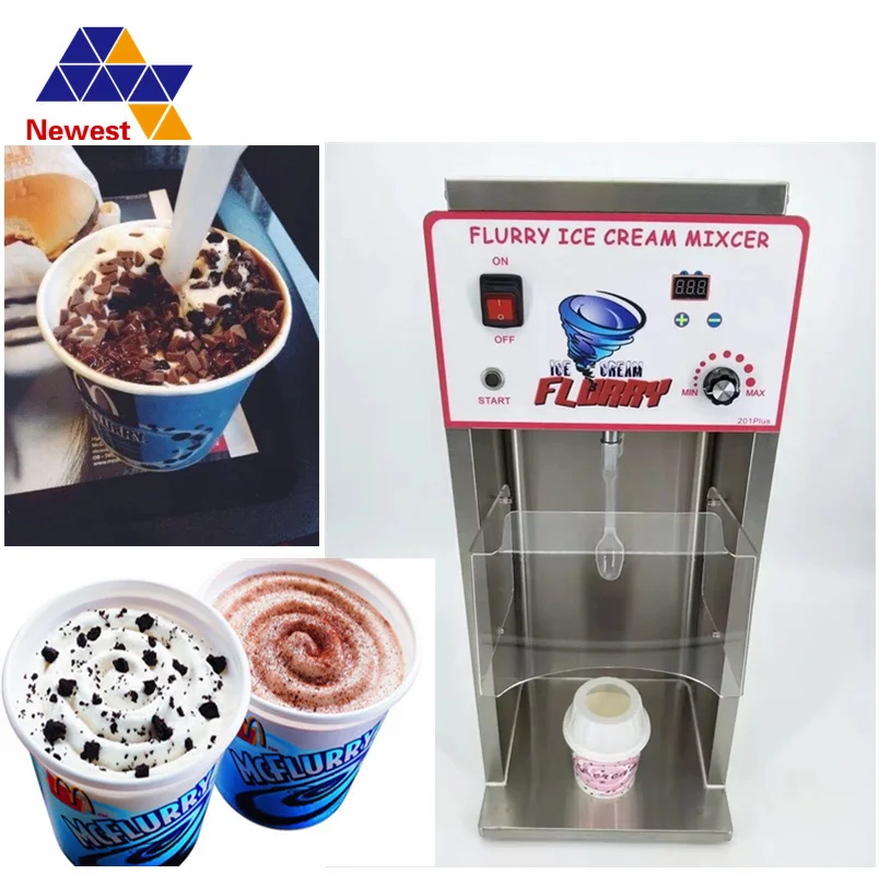 Ice Cream Flurry Maker Ice Cream Blender Machine Commercial Ice Cream