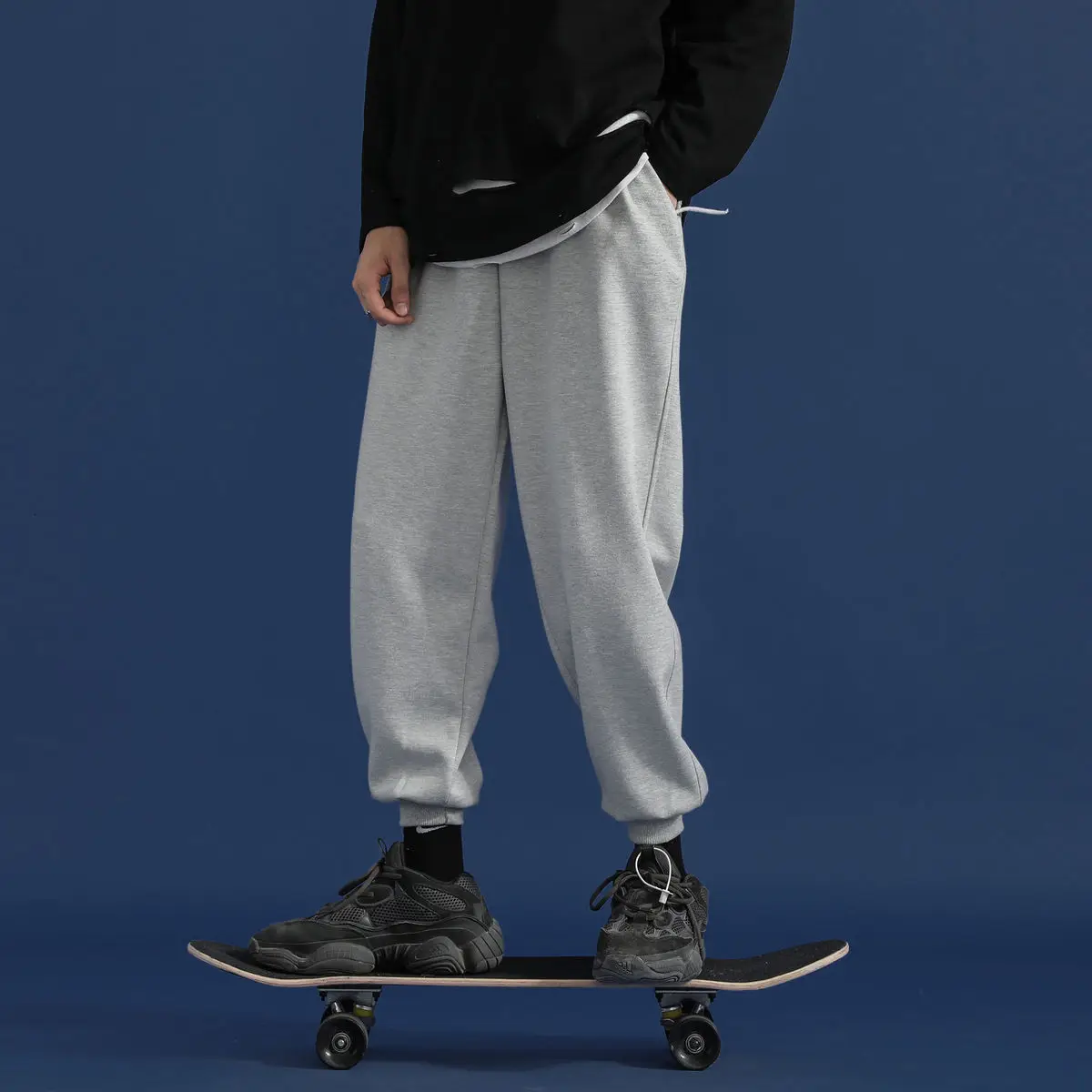 Pribathinker Men Women Sweatpants Solid Color Man Casual Joggers Korean Hip Hop Men Elastic waist Harem Pants Couple Trousers Pribathinker Men Women Sweatpants Solid Color Man Casual Joggers Korean Hip Hop Men Elastic waist Harem Pants Couple Trousers