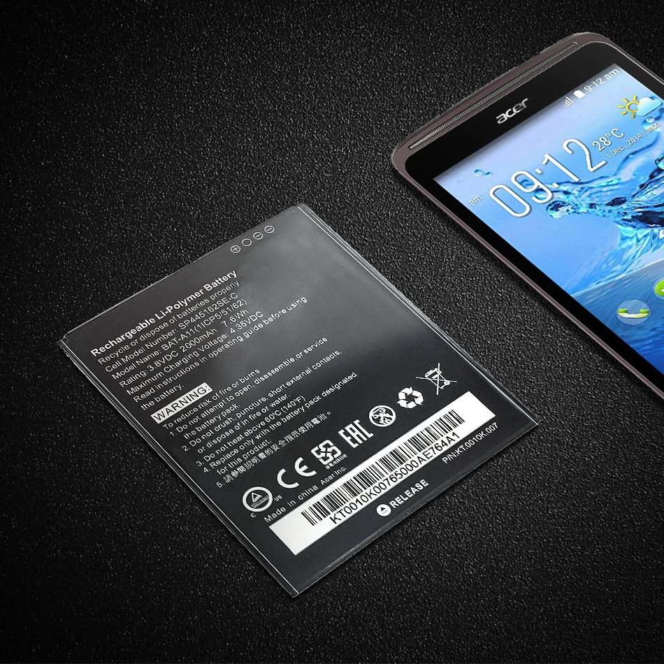 Bat-A11 Per Acer Liquid Z410 T01 Z330 Bat A11 2000Mah Ai Polimeri Di Li-Ion Batteria Del Telefono Mobile Batteria Di Ricambio