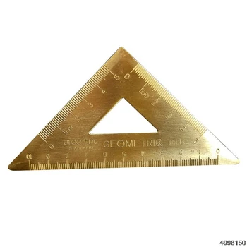 

Brass Lsosceles Triangle Ruler Drawing Painting Measuring Tool Cartography Math Dropship