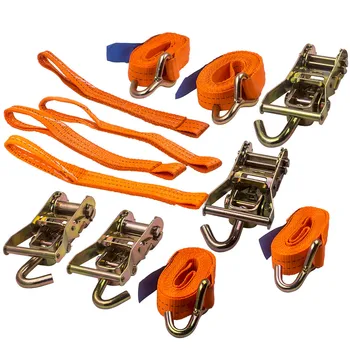 

4x Professional Car Transport Tension Belt Wheel Securing Tire Belt Cars