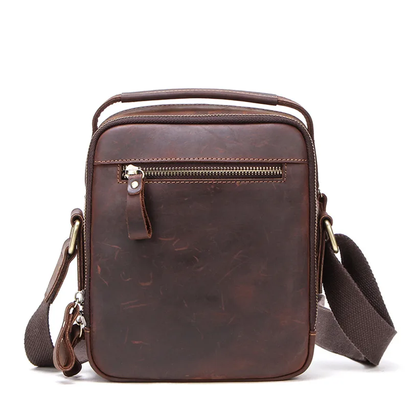 Мужской портфель небольшой вместимости из натуральной кожи, мужская сумка-мессенджер из натуральной воловьей кожи, мужская сумка через плечо для Ipad Mini, 7,9 дюймов, Sac