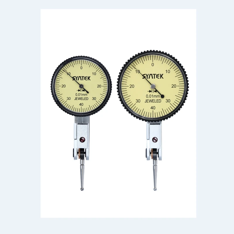 

Portable 0.01mm Lever Indicator Shockproof Dial Test 0-0.8mm Dial Gauge Analog Display Level Indicator Micrometer Measure Tools