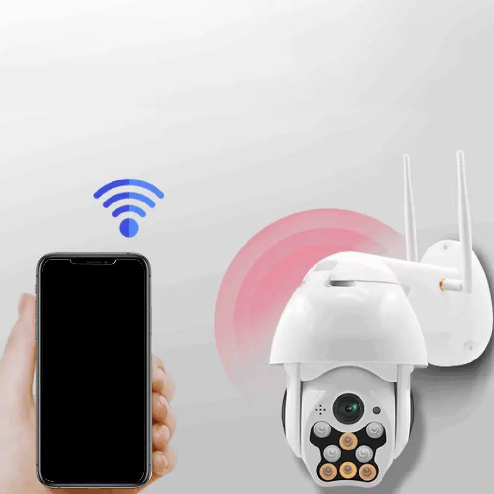 8 светодиодный уличный водонепроницаемый беспроводной Wifi камера безопасности 360 градусов вращение шариковая машина сетевая камера наблюдения 720/1080P