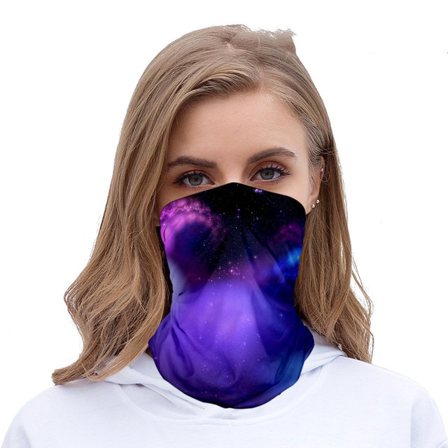 stars color seamless headscarves for men and women with ice silk sunscreen bib mask multi-functional sports magic headscarve