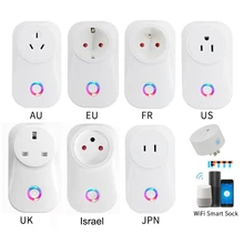 H96 2020 Tuya Cloud 10A Israel WiFi Smart Socket Wireless Plug Work With Alexa Google Assistant IFTTT Smart Life APP