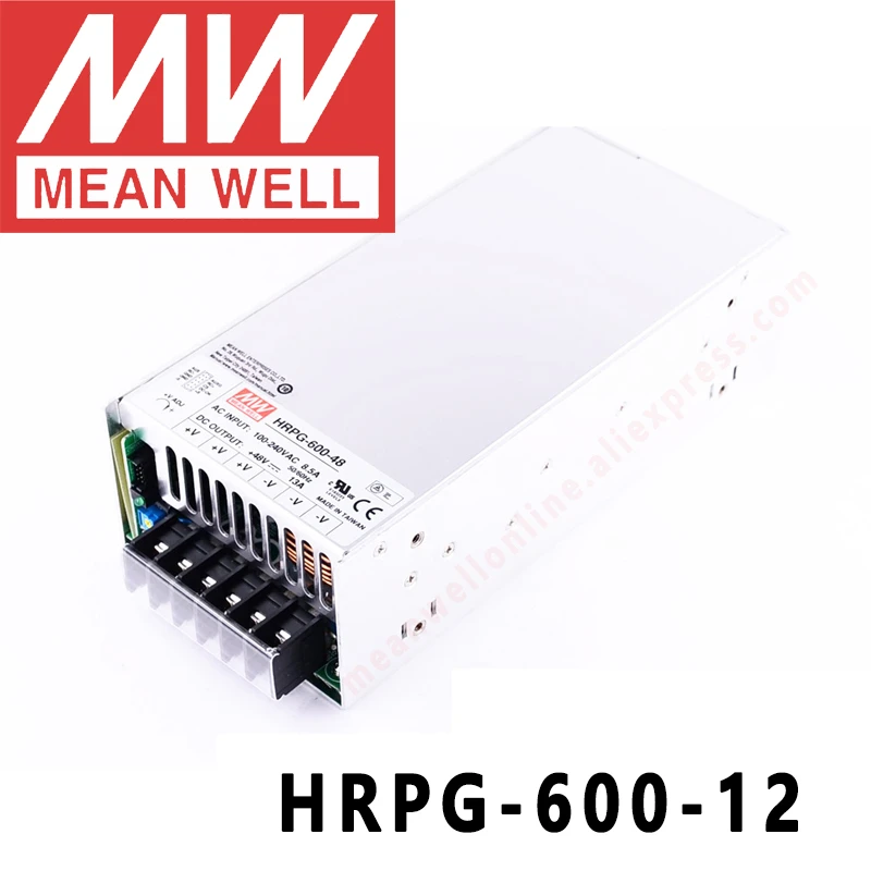 幅広type MW Mean Well HRPG-600-12 12V 53A 636W Single Output with PFC  Function Power Supply並行輸入品