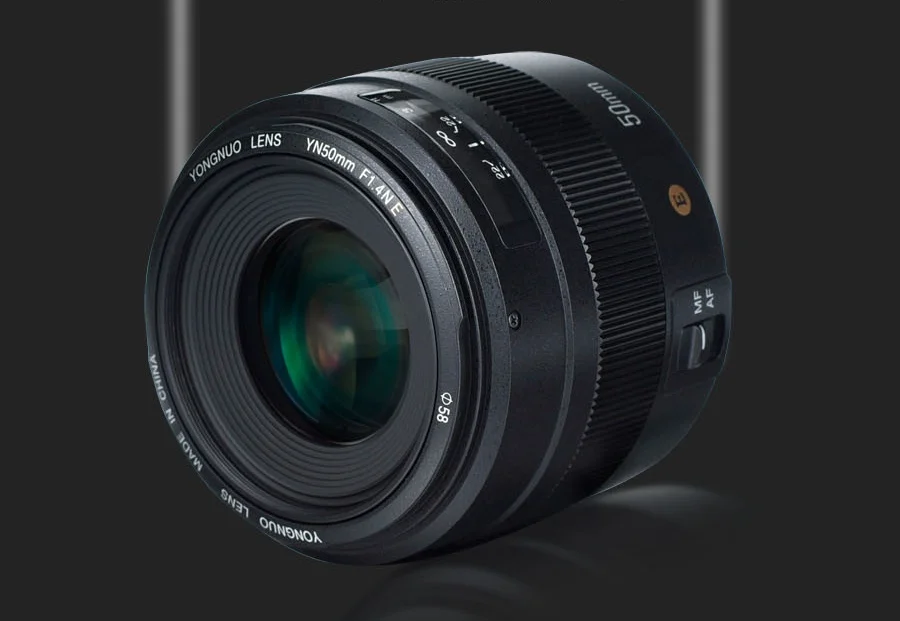 YONGNUO yn50мм 50 мм F1.4N F1.4 E стандартный объектив AF/MF для Nikon D3400 D5300 D7200 D750 D5600 D3200 D7100 D3300