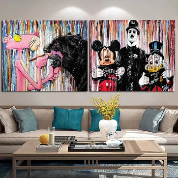 

Street Drawing Graffiti Art Poster Print Room Decor Wall Art Picture Coloring Canvas Painting For Home Decoration Unique Gift