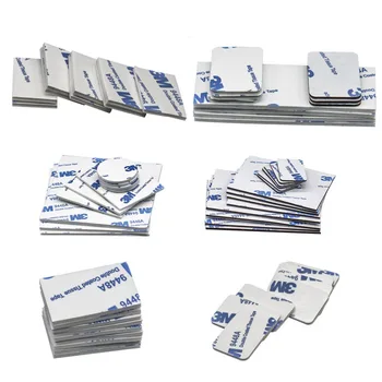 

10-100pcs Strong Pad Mounting Tape Double Sided Adhesive Acrylic Foam Tape Two Sides Mounting Sticky Tape Black Multiple size