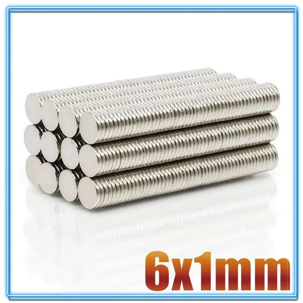 Neodymium magnets round magnets Mini Small N35 Round Magnet 6*1 6x1.5 6x2 6x3 6x4 mm Neodymium Magnet Permanent NdFeB Super Strong Powerful Magnets 6x1 100Pcs