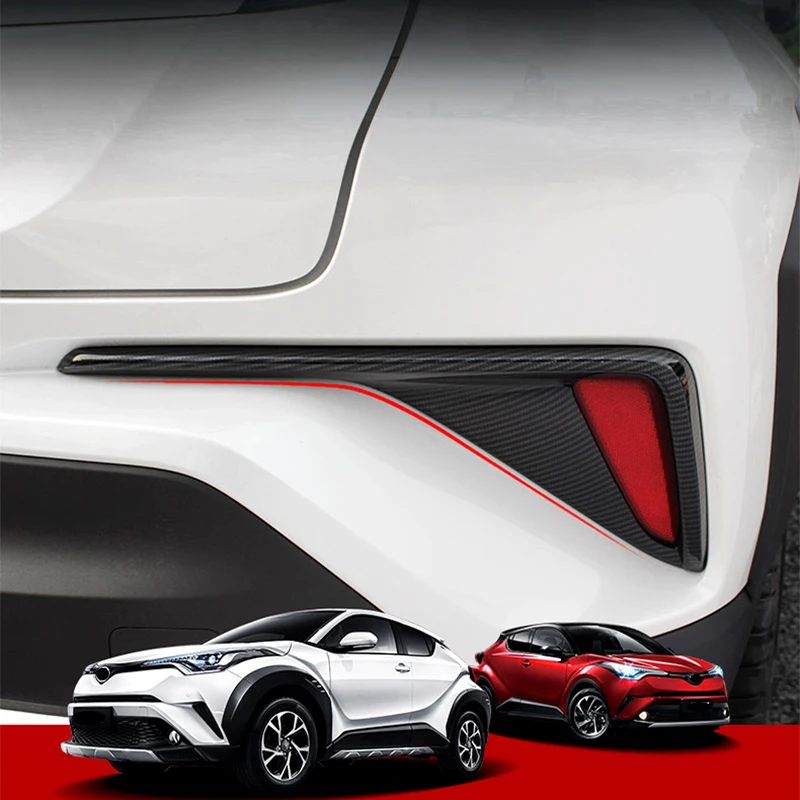 

Back Tail Rear Fog Light Lamp Frame Sticker Molding Garnish Rear Fog Light Cover For Toyota CHR C-HR 2018 2019