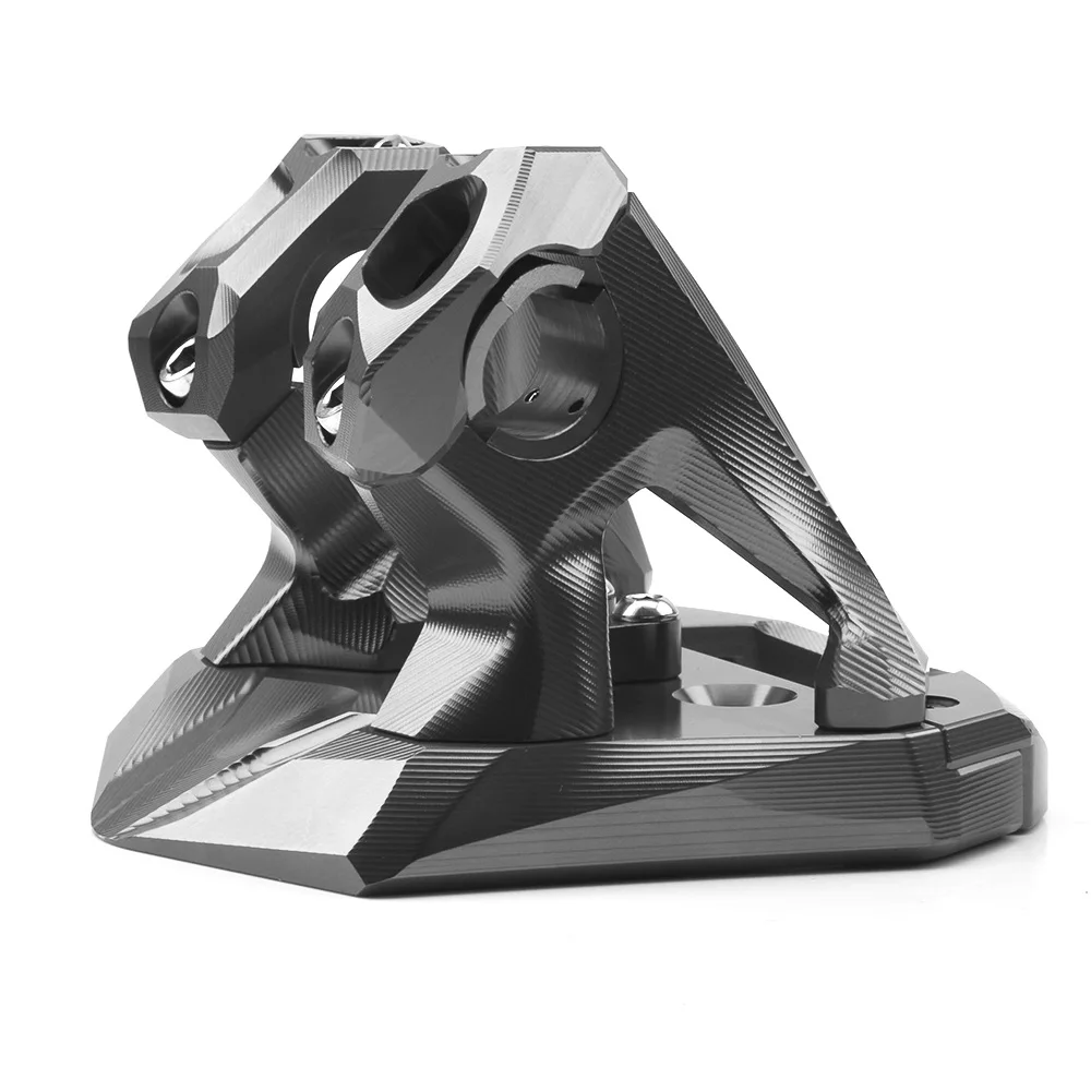 SMOK для Yamaha NMAX155 аксессуары для мотоциклов CNC ручка для мотоцикла из алюминиевого сплава зажим для сиденья Riser красный черный титан золото - Цвет: Titanium
