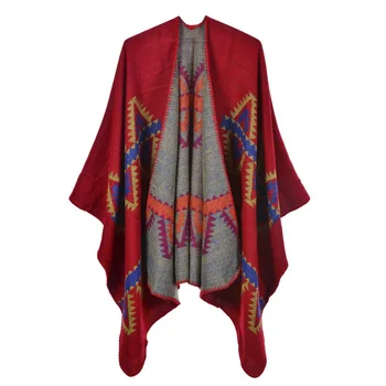 

2020 Winter Warm Ponchos And Capes For Women Cashmere Scarf Foulard Femme Shawls Wraps Pashmina Female Hijab Bandana Scarves