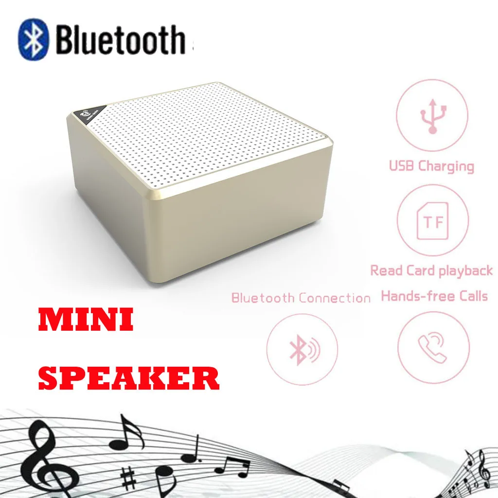 HIPERDEAL Портативный беспроводной Bluetooth HIFI динамик Расширенный HD аудио и бас стерео Открытый Портативный беспроводной Bluetooth динамик