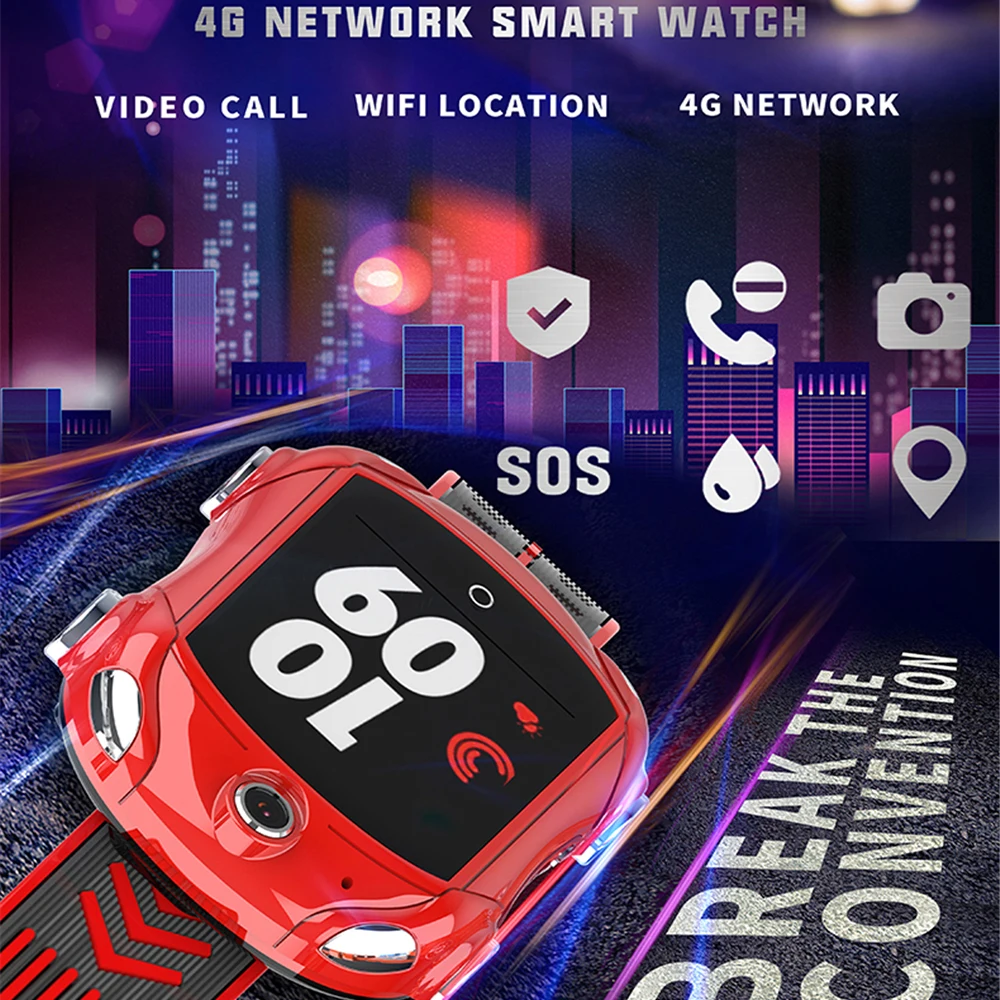 Смарт часы Greentiger DF53 для детей 4G volte трекер SOS Видеозвонок IP67 водонепроницаемые