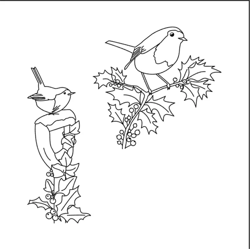 

10x10 Little bird Transparent Clear Stamps for Scrapbooking for DIY Card Making Cutting Crafts Stencil