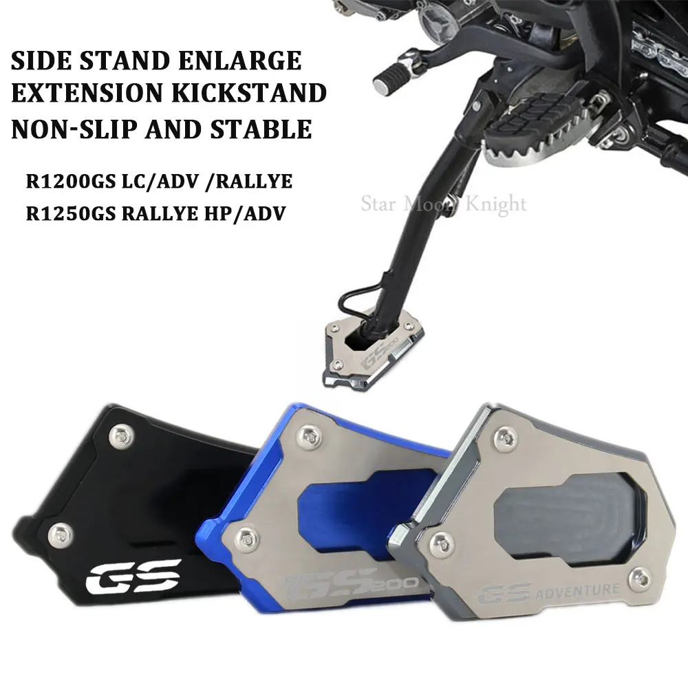 Motorcycle Kickstand Extender Motorcycle Kickstand CNC Side Stand Enlarge Extension Kickstand for BMW R 1200 GS LC ADV R1250GS Adventure