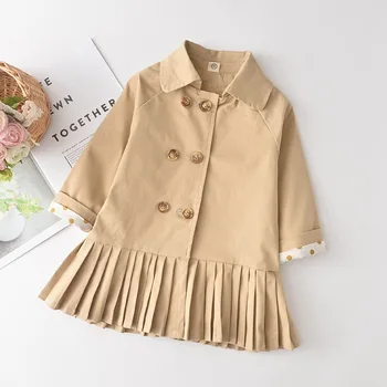 

New Fashion Girls Jacket Spring Autumn Children's Clothing Girl Coat Kids Jacket Girl Coats Trench Wind Dust Outerwear