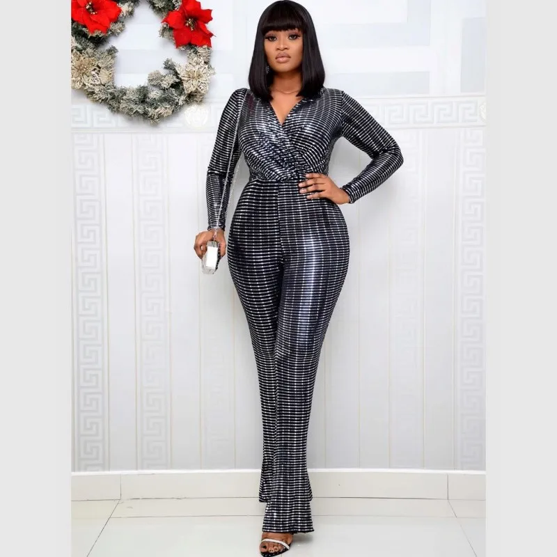 

Dashiki Jumpsuit African Clothing For Women 2020 Design Bazin For Lady Elegant Stylish Jumpsuit Female Overalls Africa Clothing