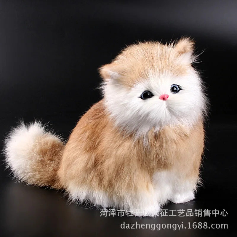 Прекрасный Электрический Моделирование Мягкие плюшевые игрушки для кошек мягкий звук милый плюшевый Кот куклы игрушки для детей