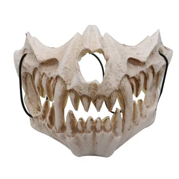 

Halloween PU Masks Creepy Quadratic Element Dragon Yaksha Skull Mask Party Festvial Supplies 2020 HOT