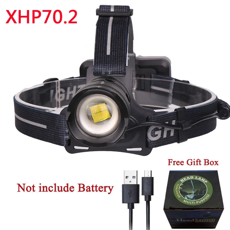 Option E Z402806 Новое поступление XHP70.2 32W 3200lm мощная светодиодная фара мощный налобный фонарь фонарик Фонарь - Испускаемый цвет: Option E