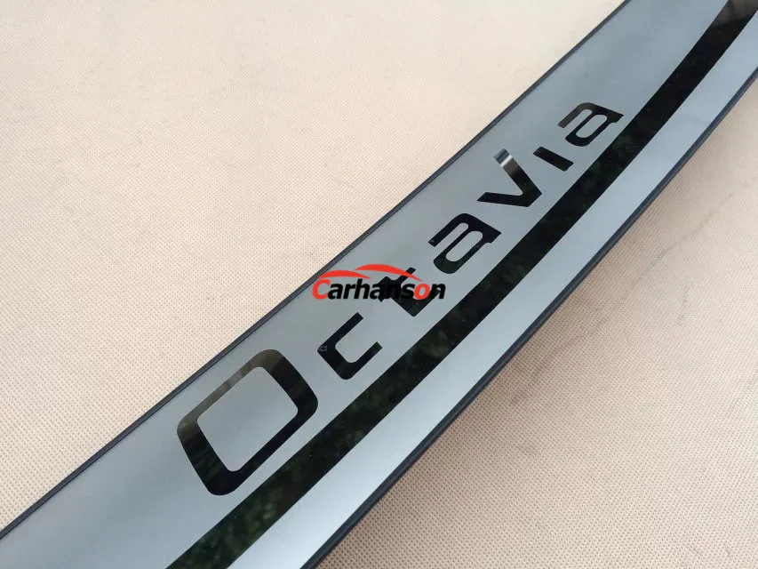 Для Skoda Octavia A7 автомобильный стикер- седан автомобильный Стайлинг после охранника задний бампер Защита багажника Накладка на порог автомобиля аксессуары