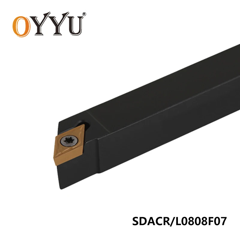 

OYYU SDACR0808 Lathe Turning Tool Holder 8mm SDACR Boring Bar SDACR0808F07 korloy Carbide Inserts DCMT070204 SDACL Larhe Tools