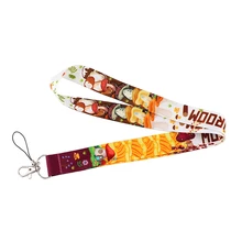 

Cute Cartoon Mushroom Lanyard Badge ID Mobile Phone Rope Key Lanyard Neck Straps Accessories webbings ribbons