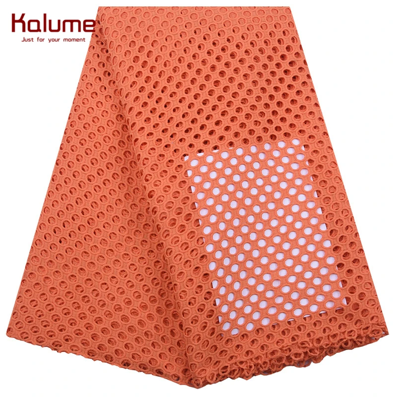 

Kalume African Lace Fabric High Quality Guipure Cord Lace Fabric Sews Nigerian Water Soluble Cord Lace Fabric For Dress F2134
