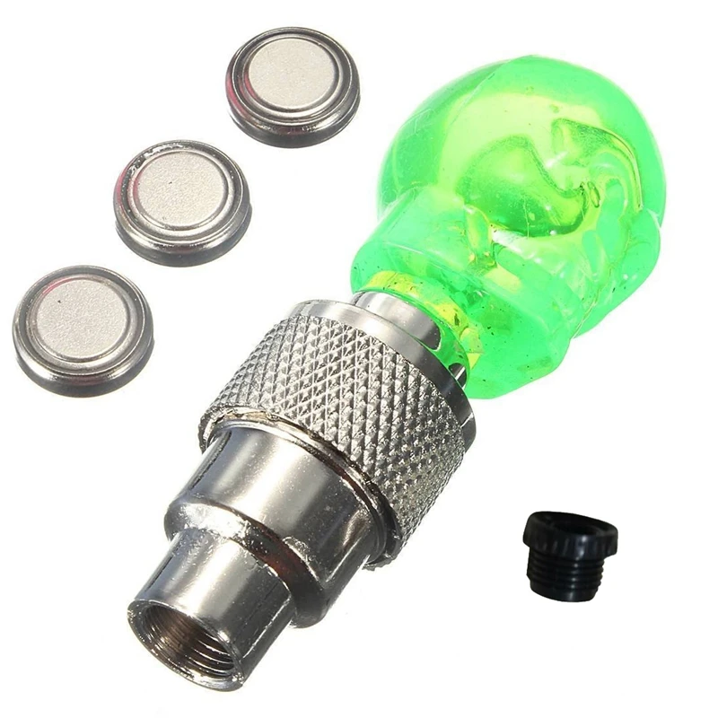 Perfect LED light valve cap spoke light for bicycle Auto Bike rim tire green 4