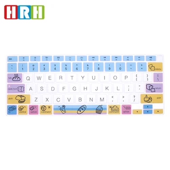 

HRH Stylish Design Protective Silicone English Keyboard Skin Cover Protector For MacBook Newest Air 13 A2179 2020 Release