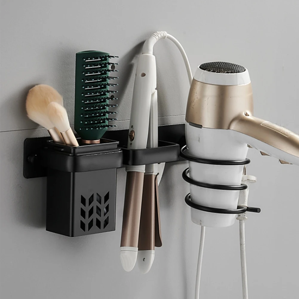 Настенный держатель-вешалка для сушки волос с 3 секциями | Обустройство дома