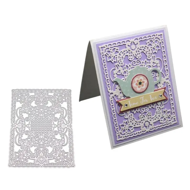

Flower Background Metal Cutting Dies Stencil 120x88mm DIY Scrapbooking Album Stamp Paper Card Embossing Craft Decor