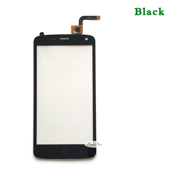 Замена высокого качества 5," для zte Blade L2 plus L370 C370 сенсорный экран дигитайзер сенсор внешняя стеклянная панель объектива - Цвет: Черный