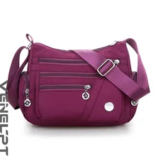 Женская тканевая сумка, сумка на плечо, водонепроницаемая нейлоновая ткань, женская сумка, японская Корейская сумка через плечо, повседневная сумка для мамы