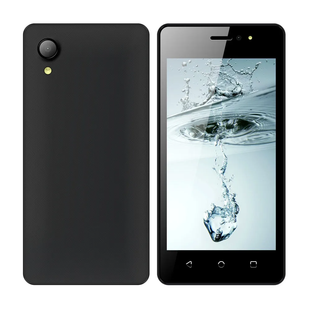 Мобильный телефон 4," дюймовый IPS 4 ГБ четырехъядерный 2800 мАч смартфон Android 7.0 камера 5.0MP Bluetooth GPS WCDMA с сенсорным экраном мобильного телефона - Цвет: Черный