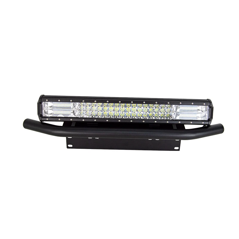 Auxtings 4/17/20/23in Led work Light bar 20'' offroad LED light bar 4x4 car light &23'' License Plate Bracket Bull Bar 12v 24v