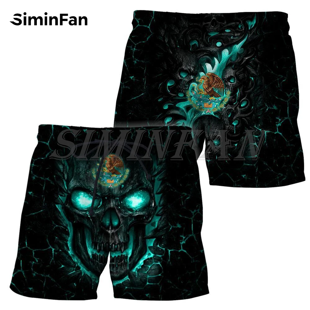 

Mexican Skull Mens 3D Full Printing Board Shorts Summer Casual Beach Shorts Quick Dry Unisex Harajuku Streetwear Punk Style 02