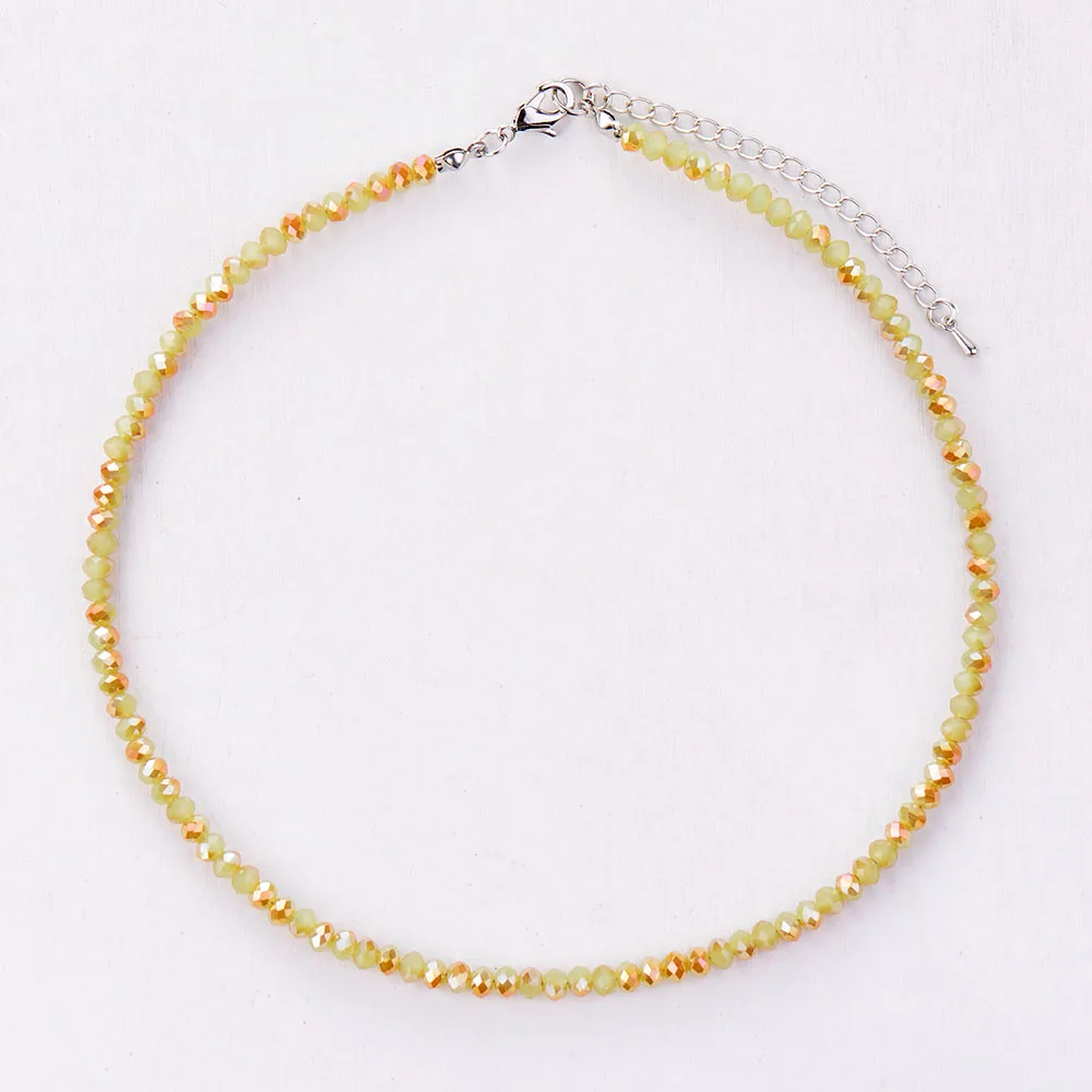 Womans Choker 4MM Bling Crystal Choker Necklace 2021 Womens Simple Collar Necklace Neck Choker Bohemia Jewelry Dropshipping - Image 5