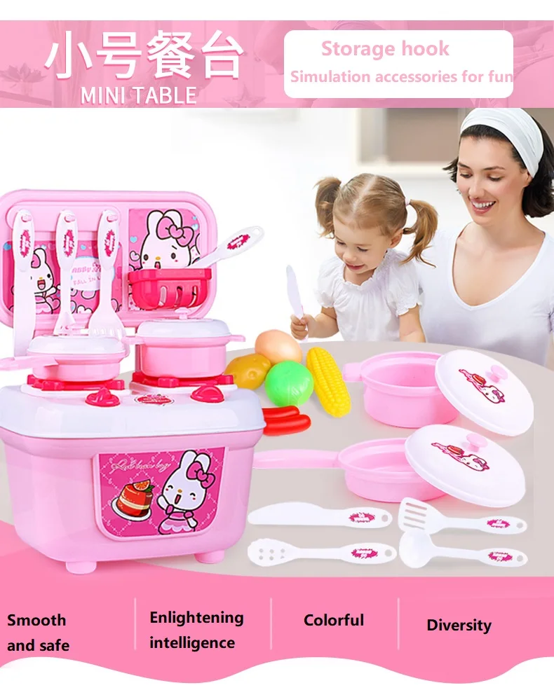 Детский игровой домик, имитация кухни для мальчиков и девочек, кухонная посуда, кухонные игрушки