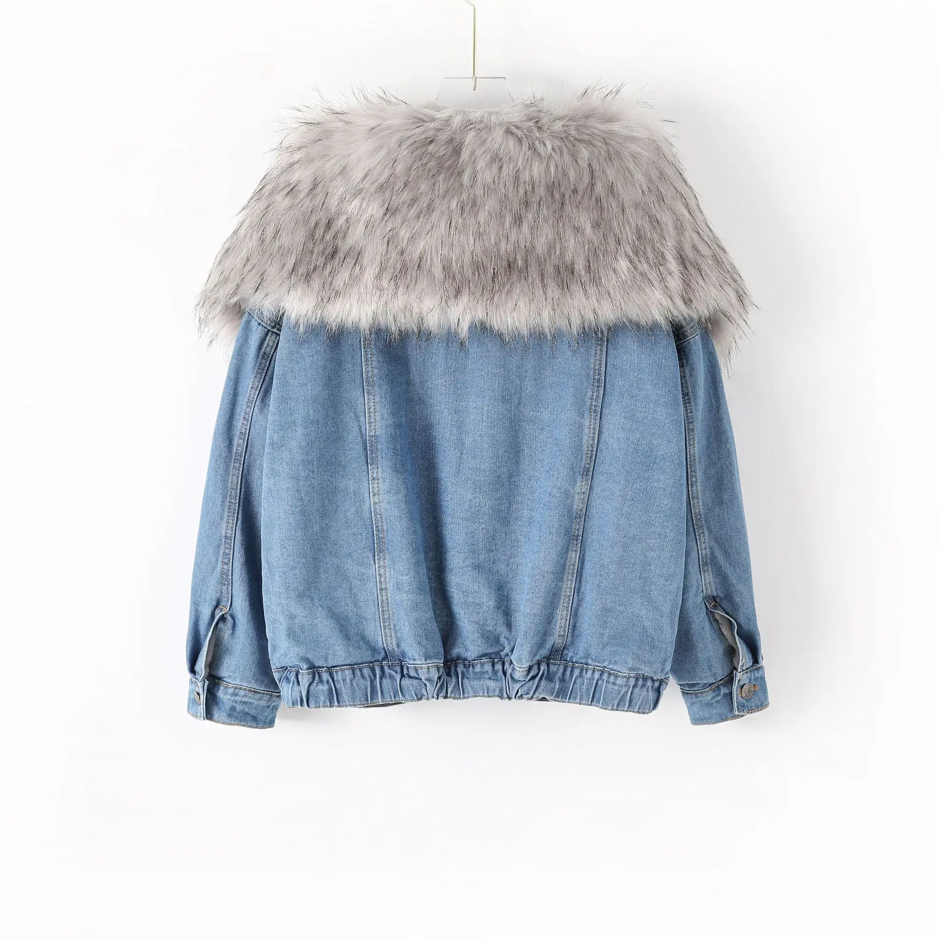 Greatest  2019 New Warm Winter Bomber Women Winter Autumn Hooded Girls Coat Jeans Denim Jackets Basic Ladies 