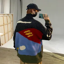 ##Special Price Winter Thick High Collar Sweater Men's Warm Fashion Print Casual Knit Pullover Man Wild Loose Long Sleeve Sweater Male Clothes ##Special Price Winter Thick High Collar Sweater Men's Warm Fashion Print Casual Knit Pullover Man Wild Loose Long Sleeve Sweater Male Clothes